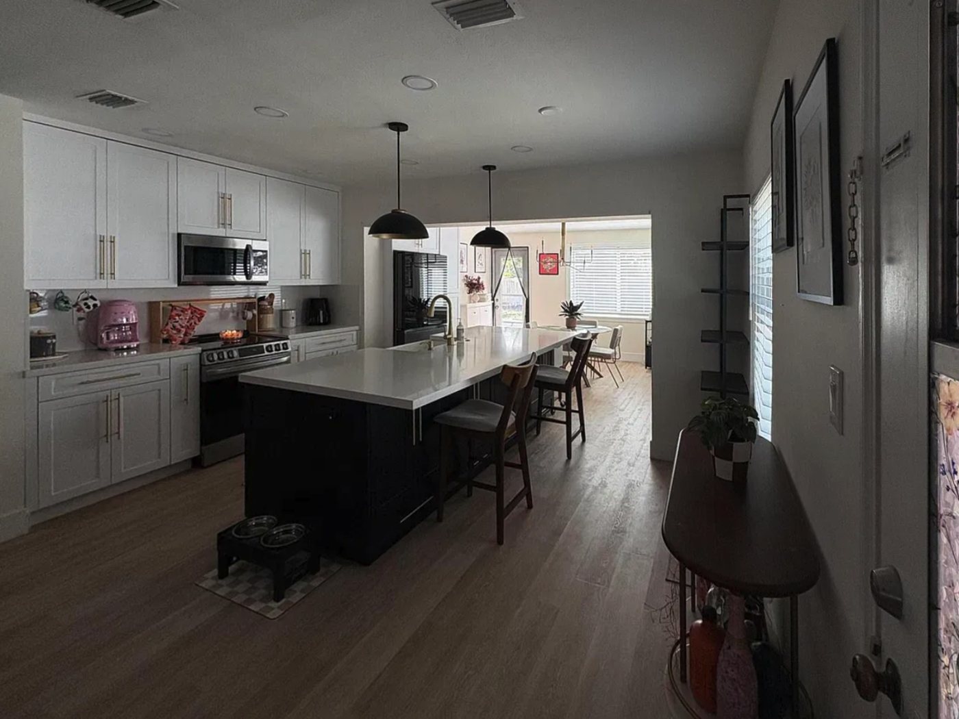Kitchen original listing photo: dark and cluttered